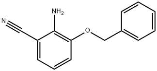 Benzonitrile, 2-amino-3-(phenylmethoxy)- 结构式