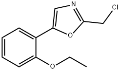 Oxazole, 2-(chloromethyl)-5-(2-ethoxyphenyl)- 结构式