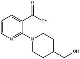 2-(4-(羟甲基)哌啶-1-基)烟酸 结构式