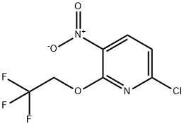 6-氯-3-硝基-2-(2,2,2-三氟乙氧基)吡啶 结构式