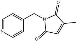 3-甲基-1-[(吡啶-4-基)甲基]-2,5-二氢-1H-吡咯-2,5-二酮 结构式