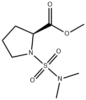 (N,N-二甲基氨磺酰基)-L-脯氨酸甲酯 结构式