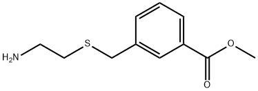 Benzoic acid, 3-[[(2-aminoethyl)thio]methyl]-, methyl ester 结构式