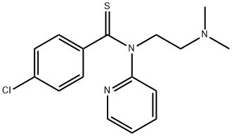 Benzenecarbothioamide, 4-chloro-N-[2-(dimethylamino)ethyl]-N-2-pyridinyl- 结构式