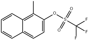 1-METHYLNAPHTHALEN-2-YL TRIFLUOROMETHANESULFONATE 结构式