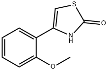 4-(2-甲氧基苯基)-2,3-二氢-1,3-噻唑-2-酮 结构式