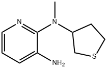 2,3-Pyridinediamine, N2-methyl-N2-(tetrahydro-3-thienyl)- 结构式