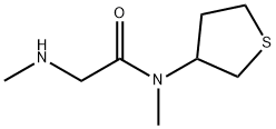 N-甲基-2-(甲氨基)-N-(四氢噻吩-3-基)乙酰胺 结构式