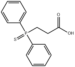 3-(diphenylphosphinothioyl)propanoic acid 结构式