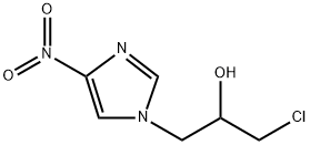 1-氯-3-(4-硝基-1H-咪唑-1-基)丙-2-醇 结构式