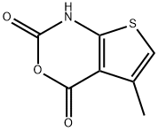 5-甲基-2H-噻吩并[2,3-D][1,3]噁嗪-2,4(1H)-二酮 结构式