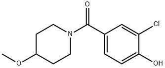 2-氯-4-(4-甲氧基哌啶-1-羰基)苯酚 结构式