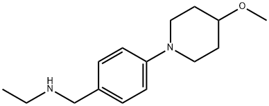 N-(4-(4-甲氧基哌啶-1-基)苄基)乙胺 结构式