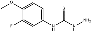 Hydrazinecarbothioamide, N-(3-fluoro-4-methoxyphenyl)- 结构式