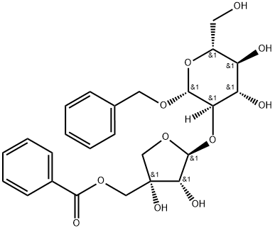 Benzyl [5-O-benzoyl-β-D
-apiofuranosyl(1→2)]-β-D-glucopyranoside 结构式