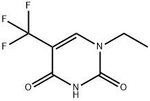 2,4(1H,3H)-Pyrimidinedione, 1-ethyl-5-(trifluoromethyl)- 结构式