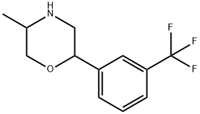 5-甲基-2-[3-(三氟甲基)苯基]吗啉 结构式