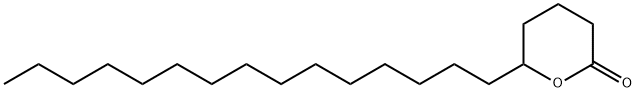 2H-Pyran-2-one, tetrahydro-6-pentadecyl- 结构式