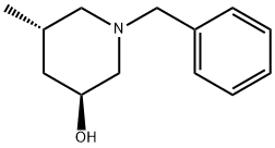 (3S,5S)-5-甲基-1-(苯基甲基)-3-哌啶醇 结构式