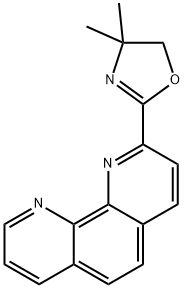 4,4-二甲基-2-(1,10-菲咯啉-2-基)-4,5-二氢恶唑 结构式
