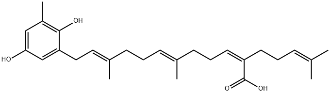 Sargahydroquinoic Acid 结构式