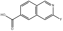 3-氟异喹啉-6-羧酸 结构式