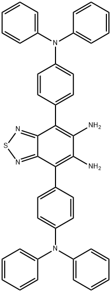 4,7-bis(4-(diphenylamino)phenyl)benzo[c][1,2,5]thiadiazole-5,6-diamine 结构式