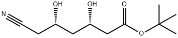 (3S,5S)-6-Cyano-3,5-dihydroxyhexanoic Acid 1,1-Dimethylethyl Ester 结构式