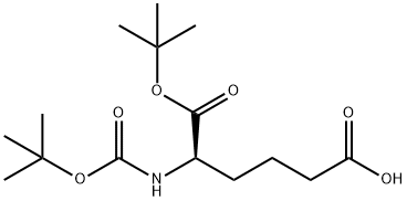Hexanedioic acid, 2-[[(1,1-dimethylethoxy)carbonyl]amino]-, 1-(1,1-dimethylethyl) ester, (R)- (9CI) 结构式
