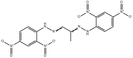 DI-2,4-DINITROPHENYLHYDRAZONEPYRUVALDEHYDE 结构式
