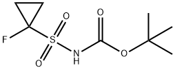 N-BOC-1-氟-环丙烷磺酰胺 结构式