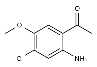 Ethanone, 1-(2-amino-4-chloro-5-methoxyphenyl)- 结构式