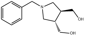 3,4-Pyrrolidinedimethanol, 1-(phenylmethyl)-, (3S-trans)- (9CI) 结构式