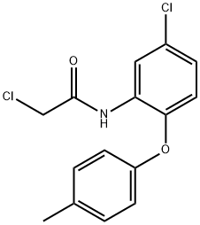 2-Chloro-N-[5-chloro-2-(4-methylphenoxy)phenyl]acetamide 结构式