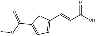 (E)-3-(5-(甲氧羰基)呋喃-2-基)丙烯酸 结构式