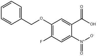 Benzoic acid, 4-fluoro-2-nitro-5-(phenylmethoxy)- 结构式