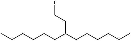 7-(碘乙基)十三烷 结构式