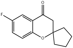 Spiro[2H-1-benzopyran-2,1'-cyclopentan]-4(3H)-one, 6-fluoro- 结构式