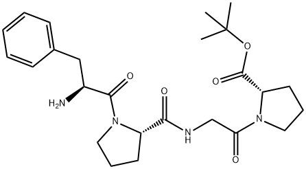 L-Proline, 1-[N-(1-L-phenylalanyl-L-prolyl)glycyl]-, 1,1-dimethylethyl ester (9CI) 结构式