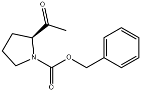 1-Pyrrolidinecarboxylic acid, 2-acetyl-, phenylmethyl ester, (2S)- 结构式