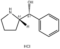 (ΑS, 2R)-Α-苯基-2-吡咯甲醇盐酸盐 结构式