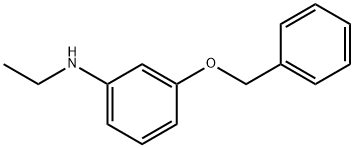Benzenamine, N-ethyl-3-(phenylmethoxy)- 结构式