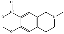 Isoquinoline, 1,2,3,4-tetrahydro-6-methoxy-2-methyl-7-nitro- 结构式