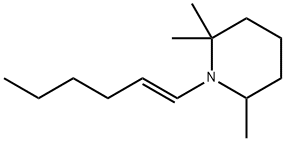 Piperidine, 1-(1E)-1-hexen-1-yl-2,2,6-trimethyl- 结构式