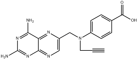 4-amino-4-deoxy-10-propargylpteroic acid 结构式