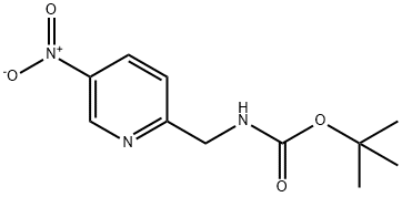 Carbamic acid, N-[(5-nitro-2-pyridinyl)methyl]-, 1,1-dimethylethyl ester 结构式