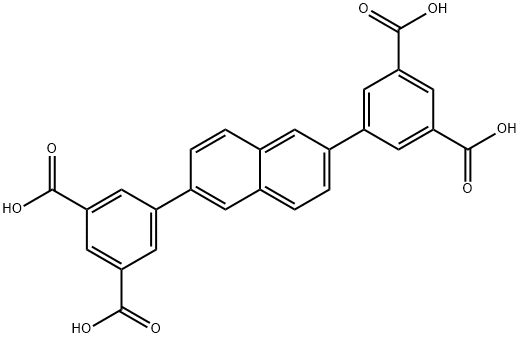 5,5'-(萘-2,6-二基)二间苯二甲酸 结构式