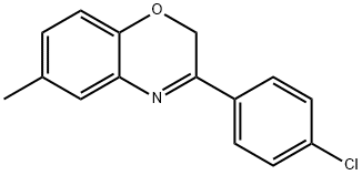 2H-1,4-Benzoxazine, 3-(4-chlorophenyl)-6-methyl- 结构式