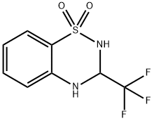 3-(三氟甲基)-3,4-二氢-2H-苯并[E] [1,2,4]噻二嗪1,1-二氧化物 结构式