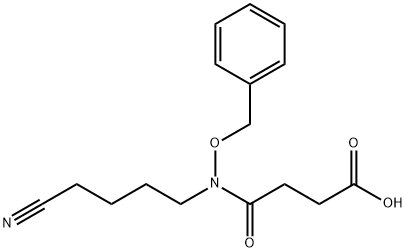 Butanoic acid, 4-[(4-cyanobutyl)(phenylmethoxy)amino]-4-oxo- 结构式